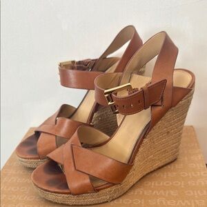 Brown Wedge Sandals